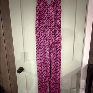 Hatley Pink and Purple Patterned Jumpsuit